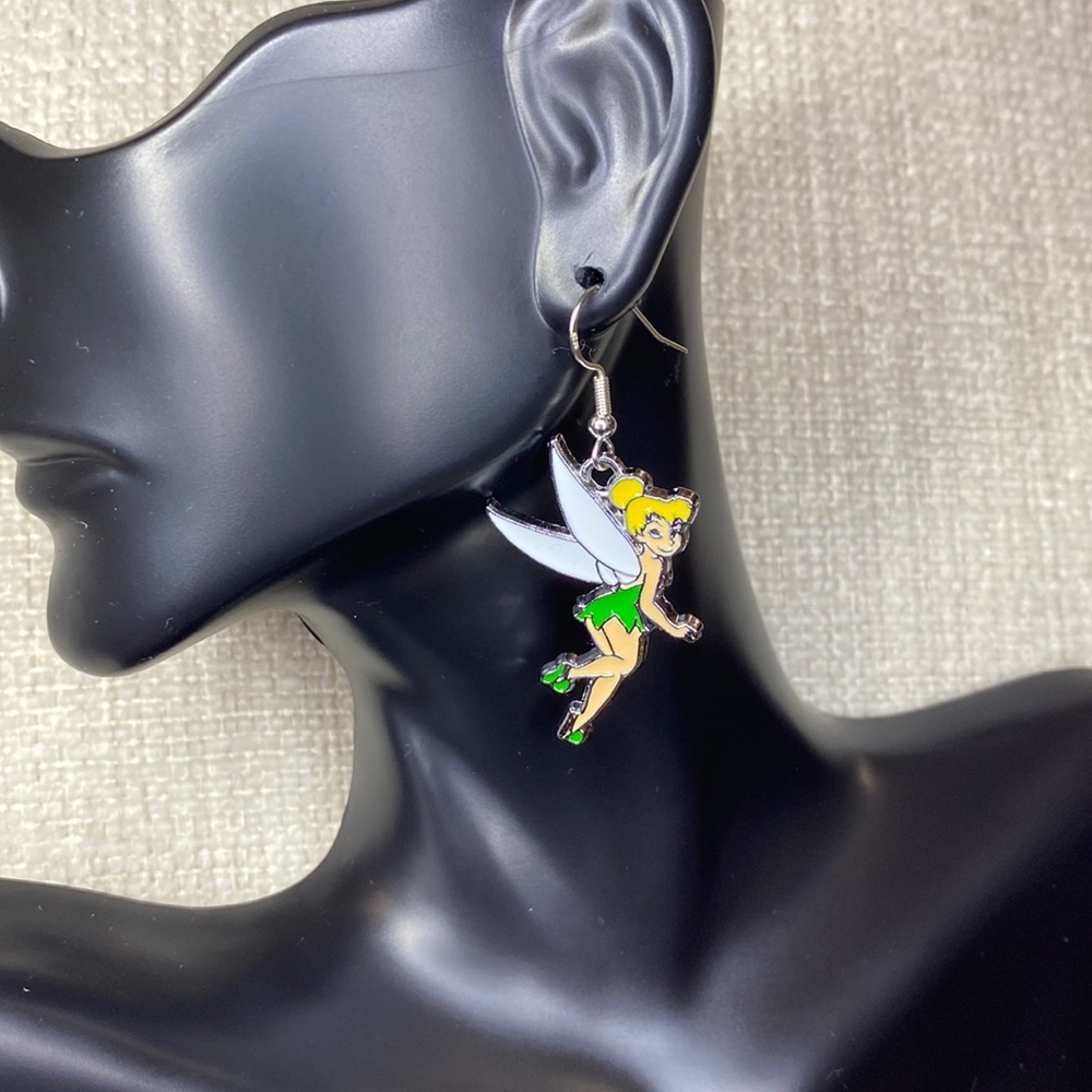 Tinkerbell inspired Hypoallergenic Earrings NWT - Picture 1 of 4